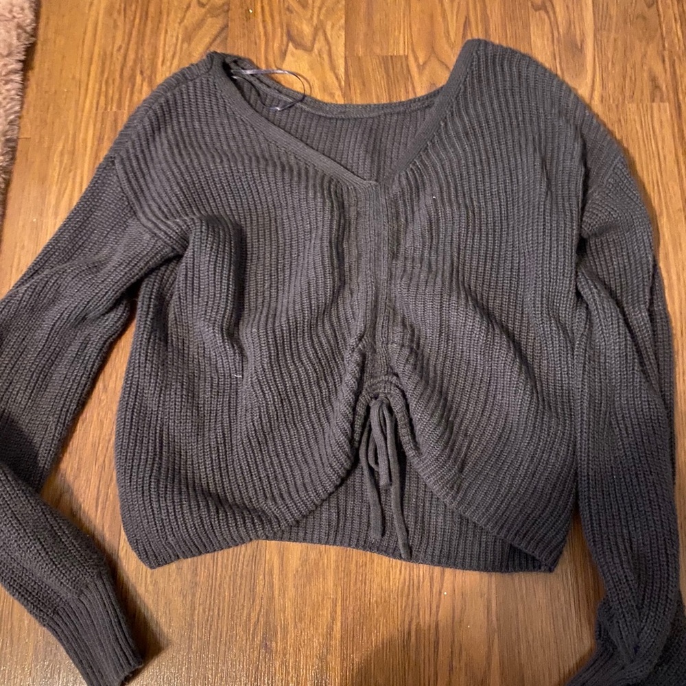 Reversible Grey Hollister Sweater